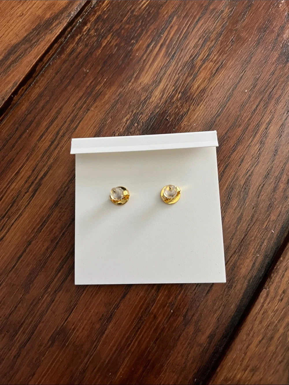 Tory Burch Gold-Tone Heart Logo Earrings with Black Enamel